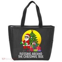 Flossing Around The Christmas Tree Tote Bag thumb 0