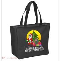 Flossing Around The Christmas Tree Tote Bag thumb 2