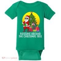 Flossing Around The Christmas Tree Baby Bodysuit thumb 0