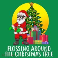 Flossing Around The Christmas Tree Baby Bodysuit thumb 2