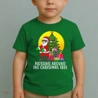 Flossing Around The Christmas Tree Toddler T-Shirt thumb 2