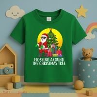 Flossing Around The Christmas Tree Toddler T-Shirt thumb 3