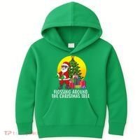 Flossing Around The Christmas Tree Kids Hoodie thumb 0
