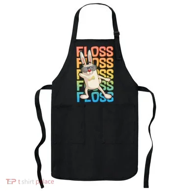 Flossing Easter Bunny Apron