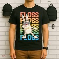 Flossing Easter Bunny T-Shirt thumb 6