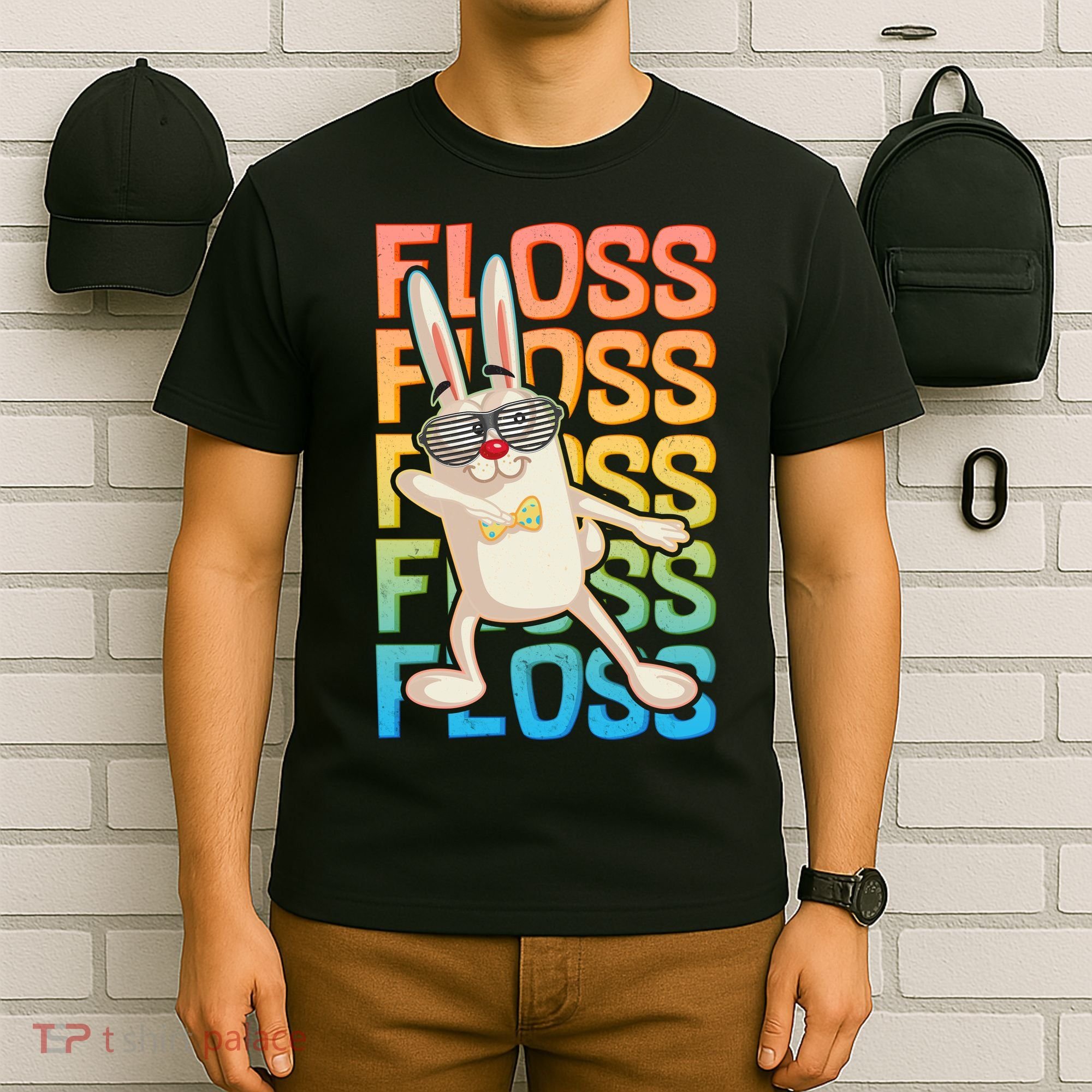 Flossing Easter Bunny T-Shirt