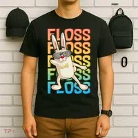 Flossing Easter Bunny T-Shirt thumb 6
