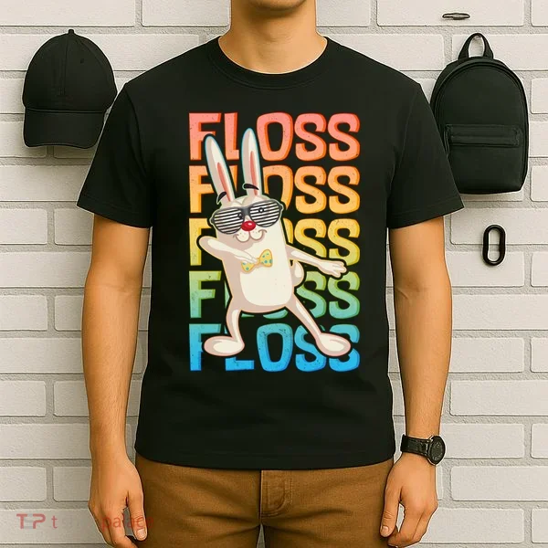 Flossing Easter Bunny T-Shirt