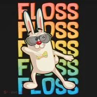 Flossing Easter Bunny T-Shirt thumb 7