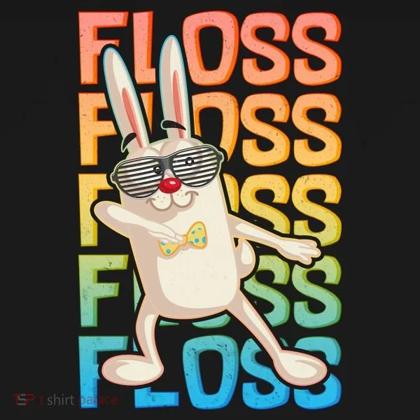Flossing Easter Bunny T-Shirt