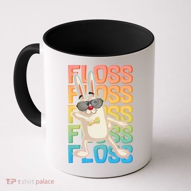 Flossing Easter Bunny Coffee Mug