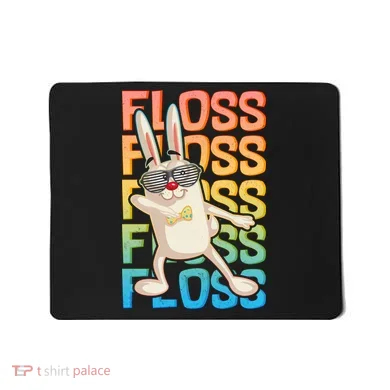 Flossing Easter Bunny Mousepad