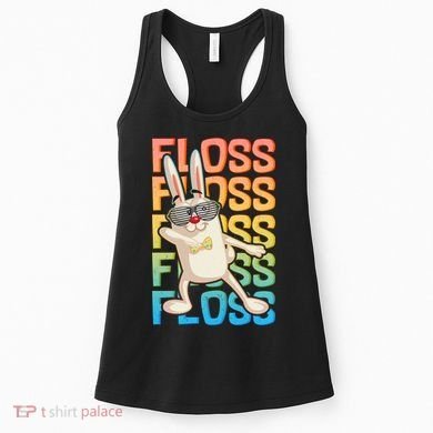Flossing Easter Bunny Women's Tank Top
