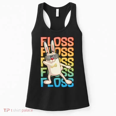 Flossing Easter Bunny Women's Tank Top
