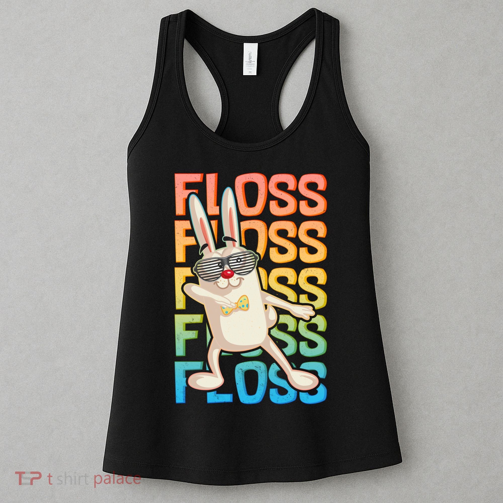 Flossing Easter Bunny Women's Tank Top