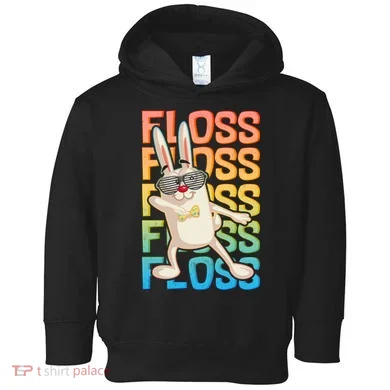 Flossing Easter Bunny Toddler Hoodie