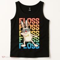 Flossing Easter Bunny Tank Top thumb 2