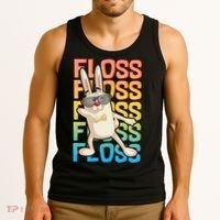 Flossing Easter Bunny Tank Top thumb 3