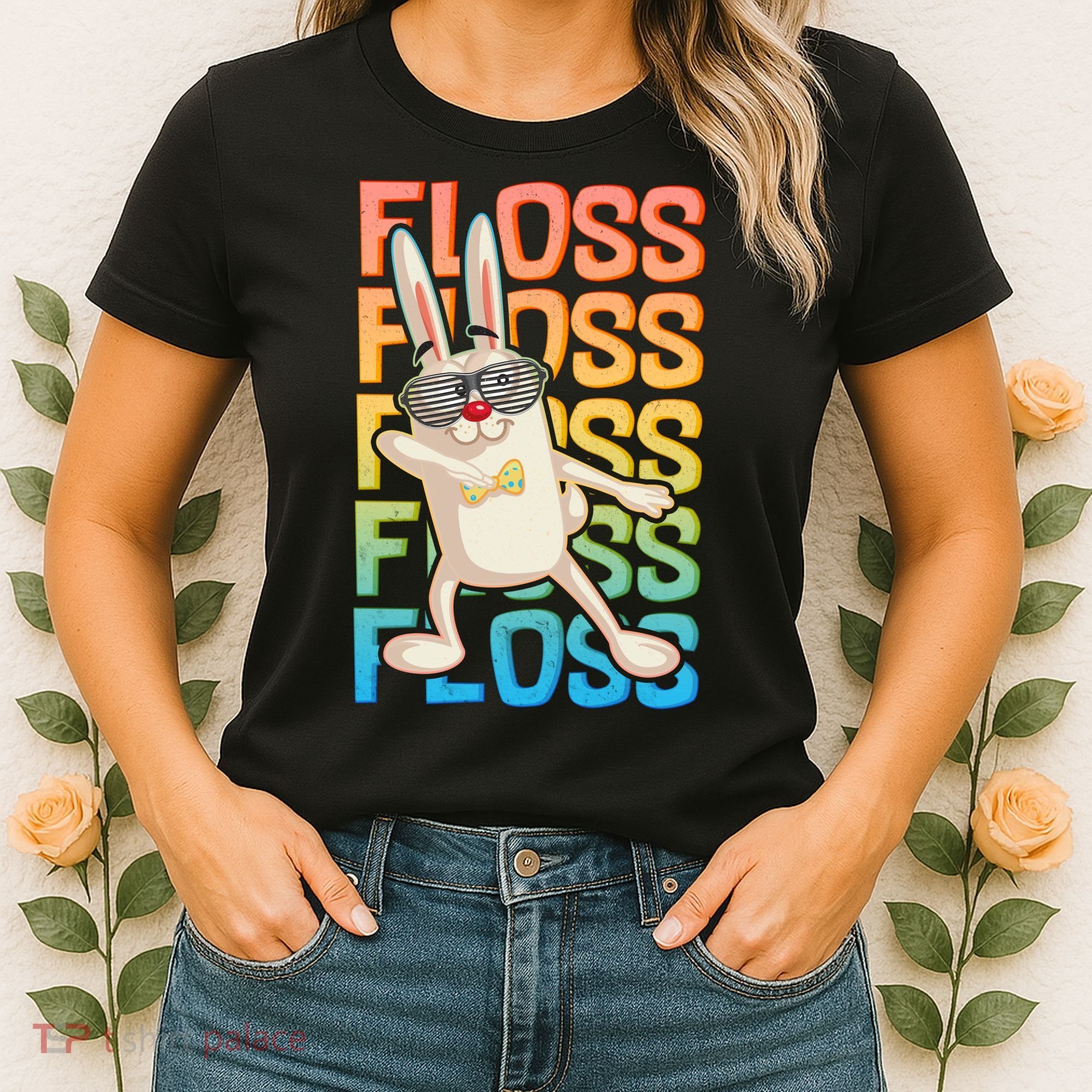 Flossing Easter Bunny Women's T-Shirt