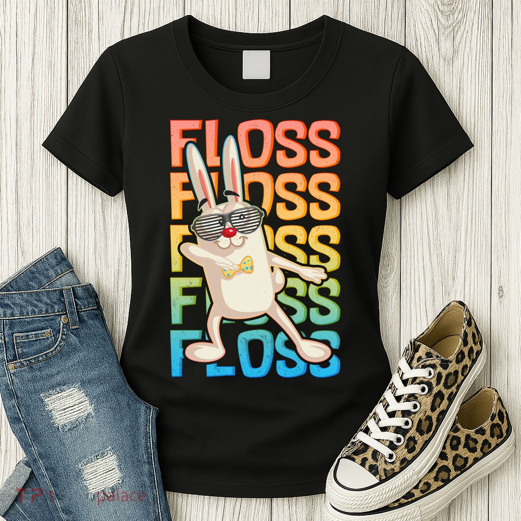 Flossing Easter Bunny Women's T-Shirt