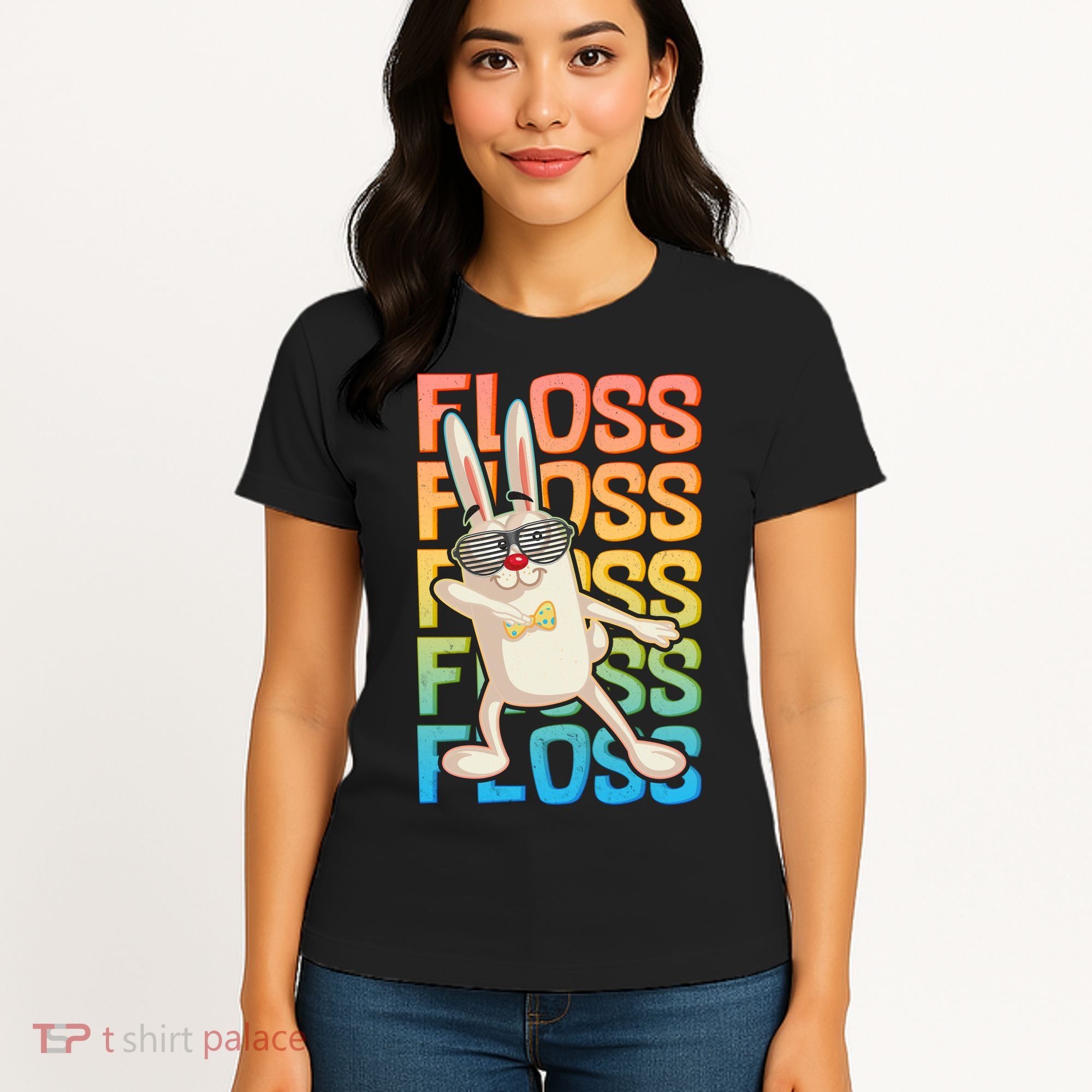 Flossing Easter Bunny Women's T-Shirt