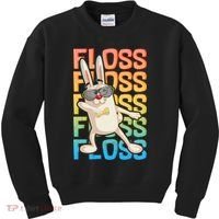 Flossing Easter Bunny Kids Sweatshirt thumb 0