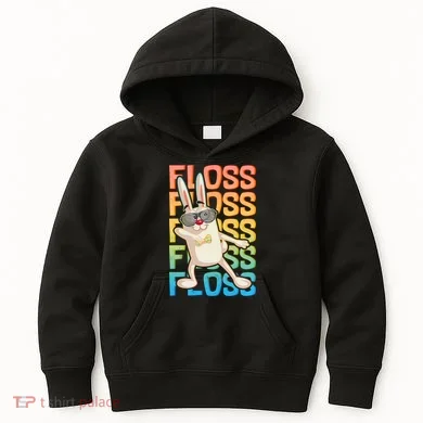 Flossing Easter Bunny Kids Hoodie
