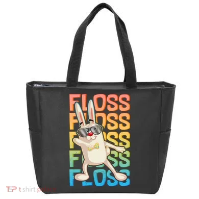 Flossing Easter Bunny Tote Bag