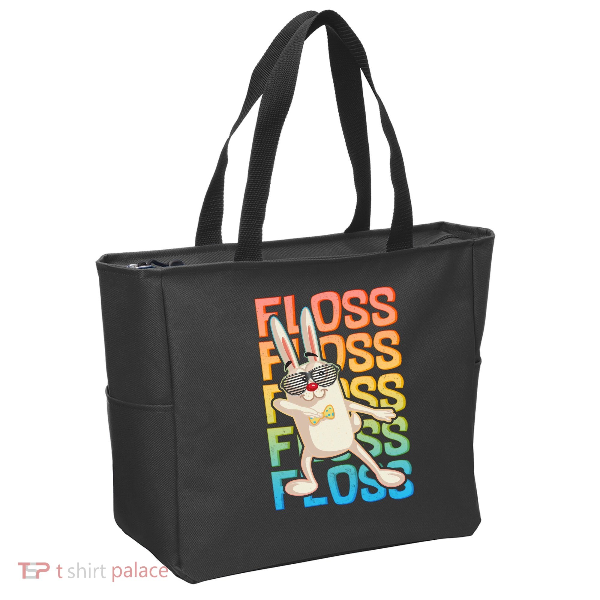 Flossing Easter Bunny Tote Bag