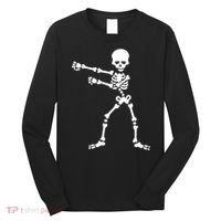 Flossing Skeleton  Long Sleeve Shirt thumb 0