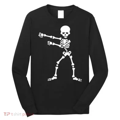 Flossing Skeleton Long Sleeve Shirt