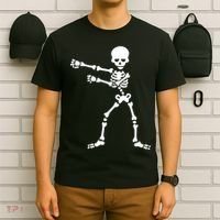 Flossing Skeleton  T-Shirt thumb 6