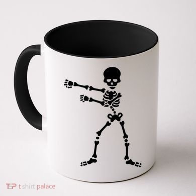 Flossing Skeleton  Coffee Mug