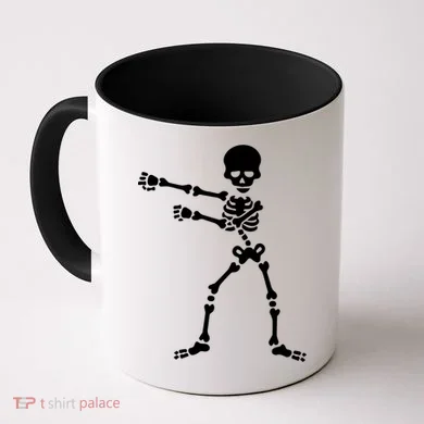 Flossing Skeleton  Coffee Mug