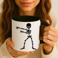 Flossing Skeleton  Coffee Mug thumb 3