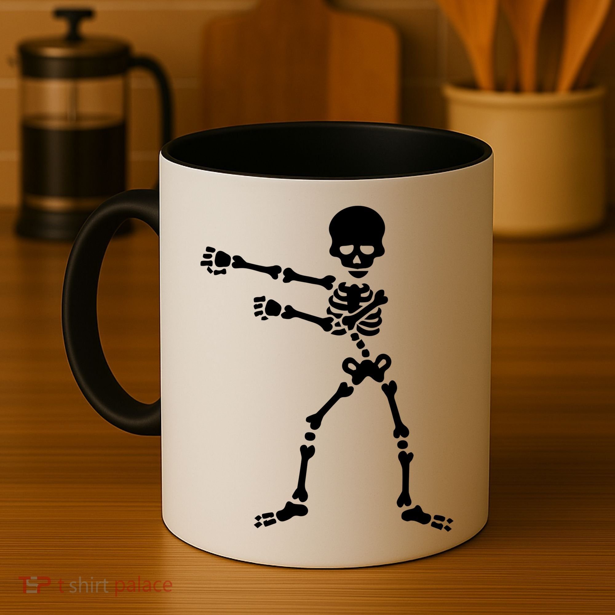 Flossing Skeleton  Coffee Mug
