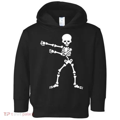 Flossing Skeleton  Toddler Hoodie