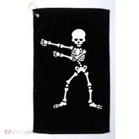 Flossing Skeleton  Golf Towel thumb 0
