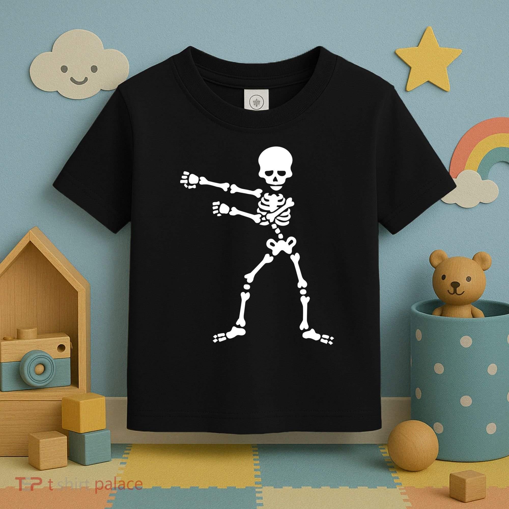 Flossing Skeleton  Toddler T-Shirt