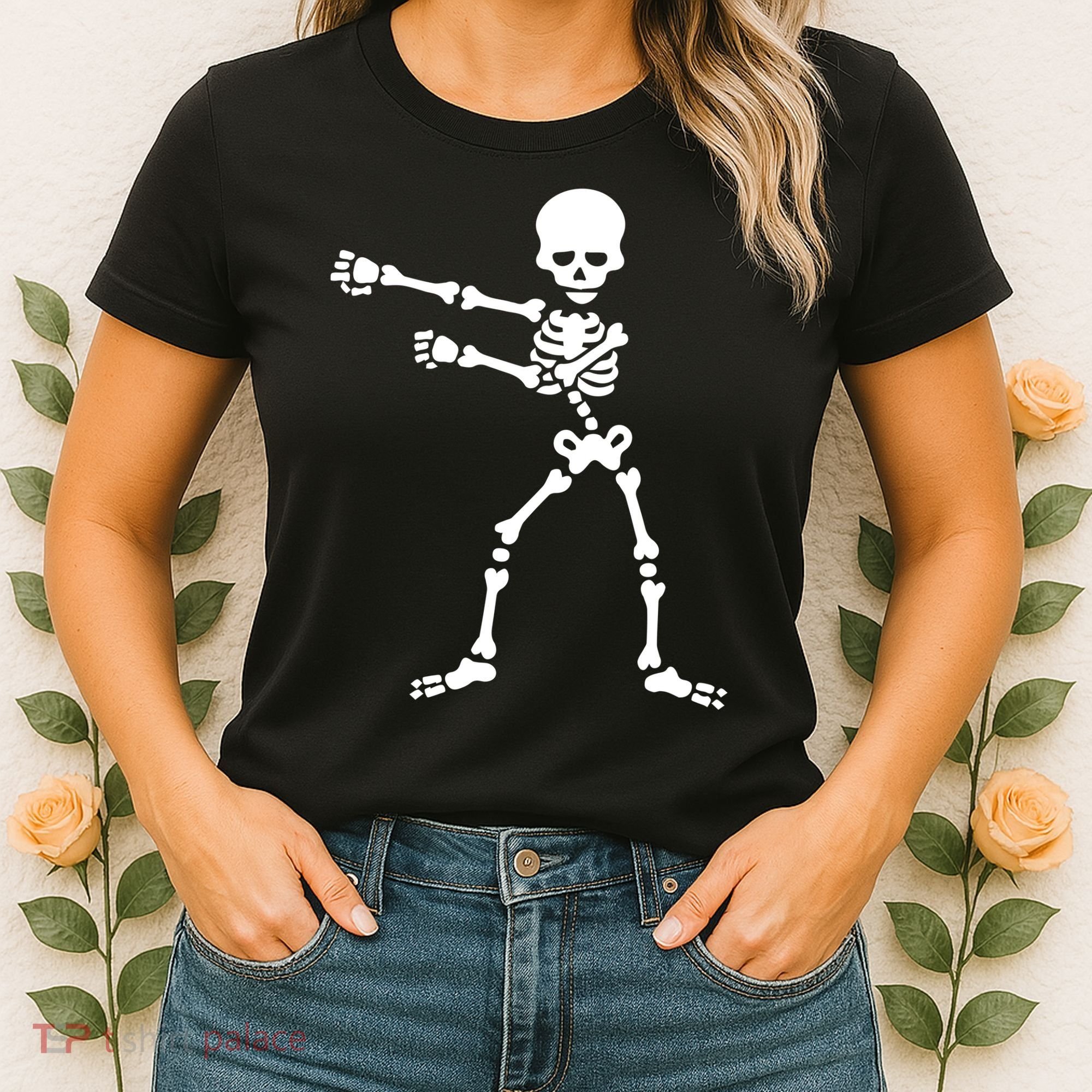 Flossing Skeleton  Women's T-Shirt