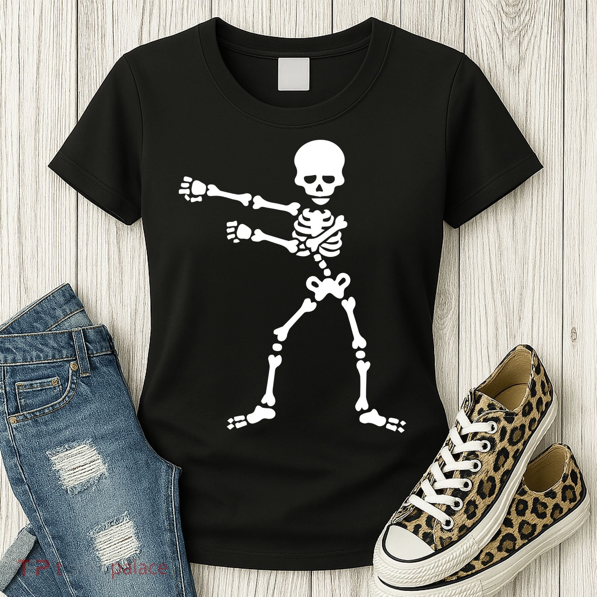 Flossing Skeleton  Women's T-Shirt