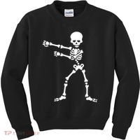 Flossing Skeleton  Kids Sweatshirt thumb 0