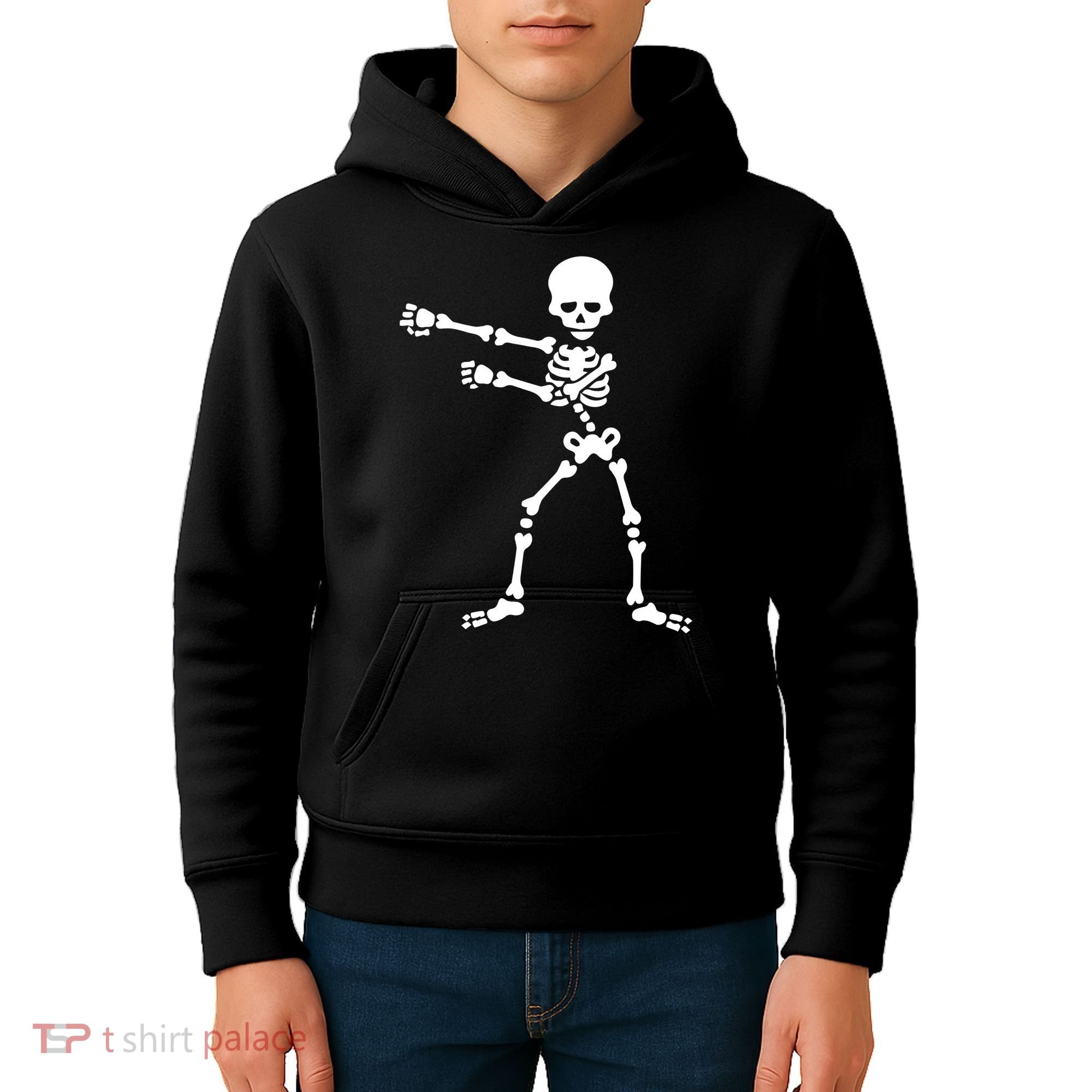Flossing Skeleton  Kids Hoodie