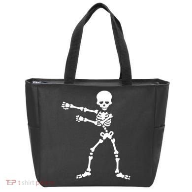 Flossing Skeleton  Tote Bag