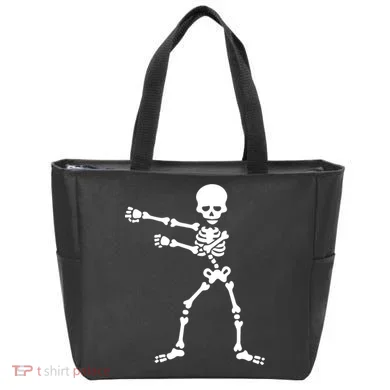 Flossing Skeleton  Tote Bag