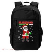 Flossing Through The Snow Santa Backpack thumb 0