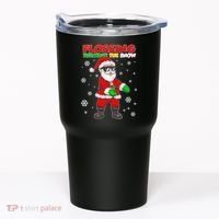 Flossing Through The Snow Santa Tumbler thumb 0