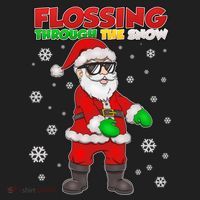 Flossing Through The Snow Santa Hat thumb 2