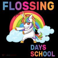 Flossing Unicorn Through 100 days Of School Coffee Mug thumb 5