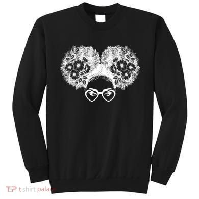 Flower Afro Puffs Sweatshirt